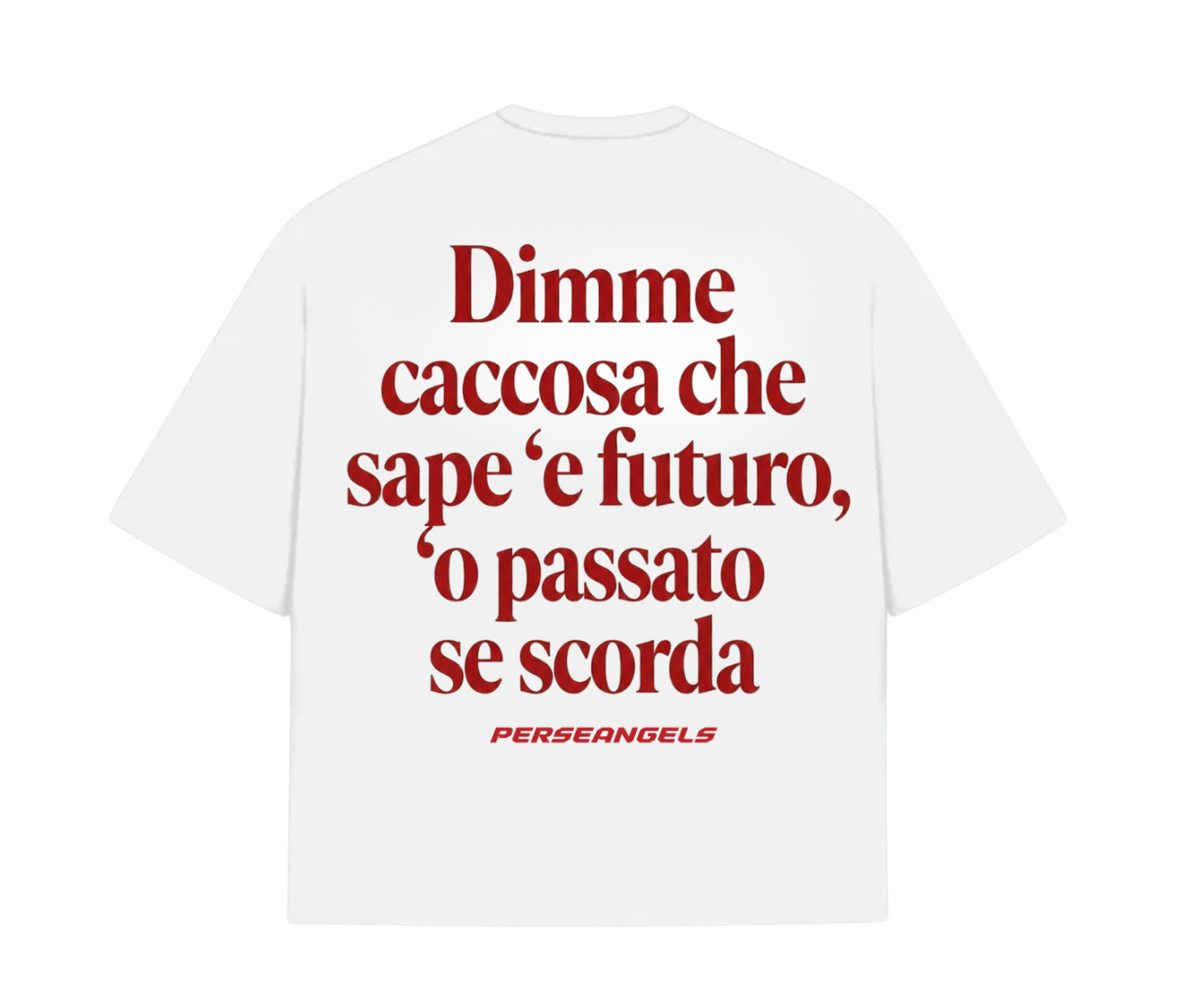 T-Shirt Cropped "TEXT YOU FEEL" DIMME CACCOSA Azure/Red/Yellow/Black