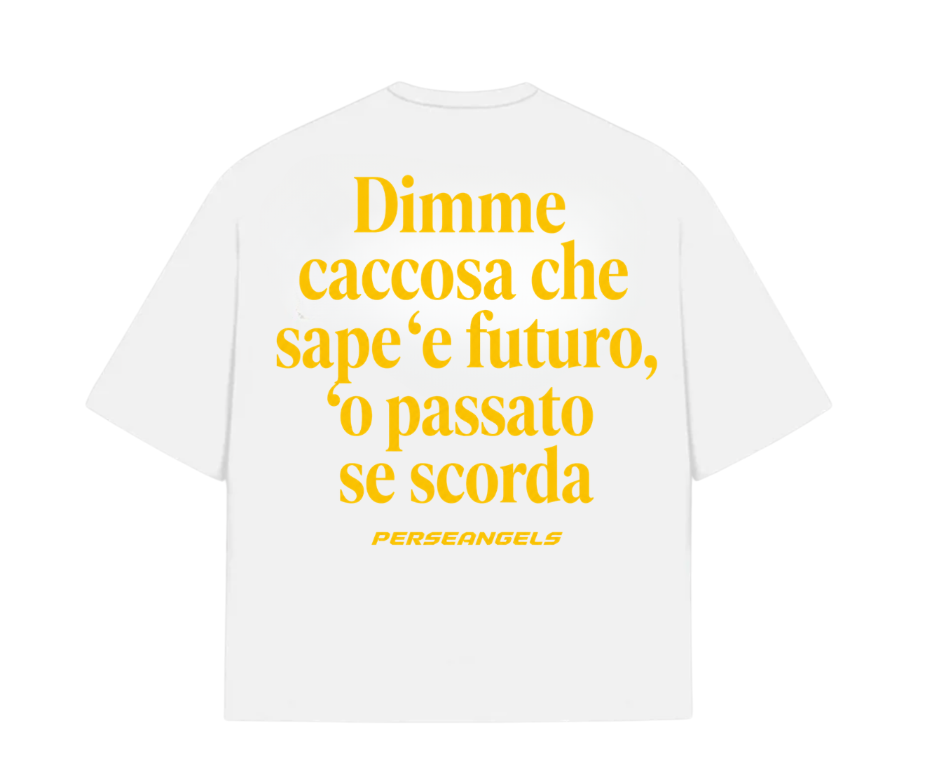T-Shirt Cropped "TEXT YOU FEEL" DIMME CACCOSA Azure/Red/Yellow/Black