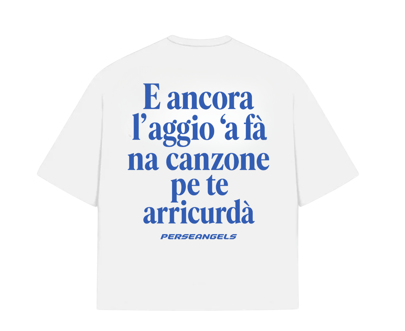 T-Shirt Cropped "TEXT YOU FEEL" E ANCORA L'AGGIO Azure/Red/Yellow/Black
