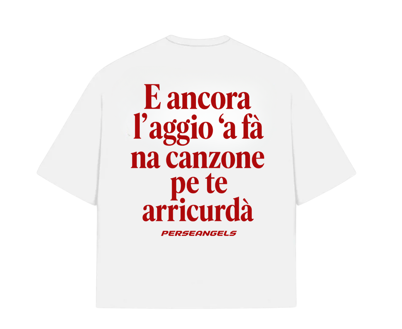 T-Shirt Cropped "TEXT YOU FEEL" E ANCORA L'AGGIO Azure/Red/Yellow/Black