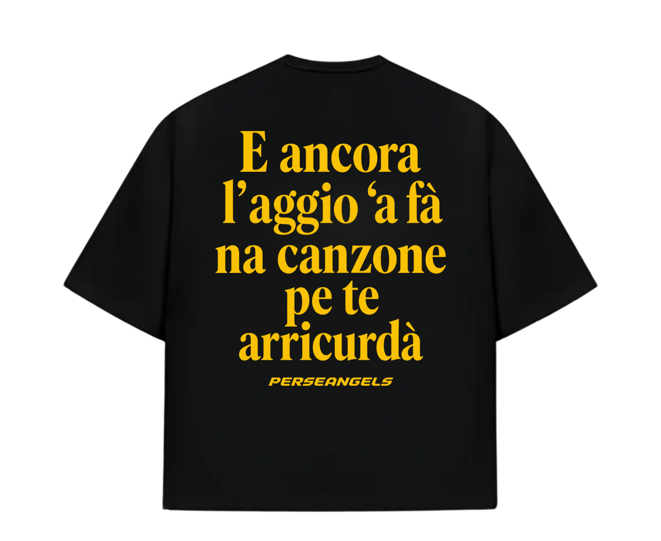 T-Shirt Cropped "TEXT YOU FEEL" E ANCORA L'AGGIO Azure/Red/Yellow/Black