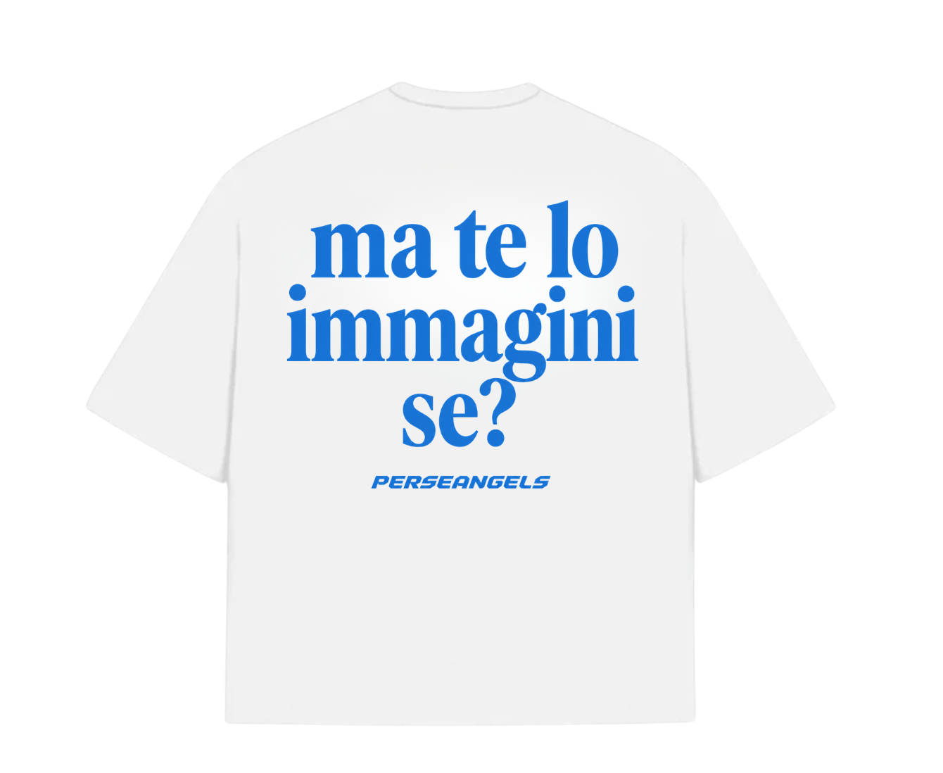 T-Shirt Cropped "TEXT YOU FEEL" MA TE LO IMMAGINI SE? Azure/Red/Yellow/Black