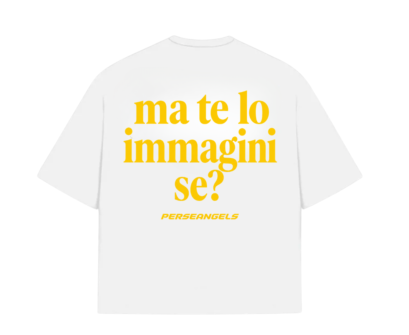 T-Shirt Cropped "TEXT YOU FEEL" MA TE LO IMMAGINI SE? Azure/Red/Yellow/Black