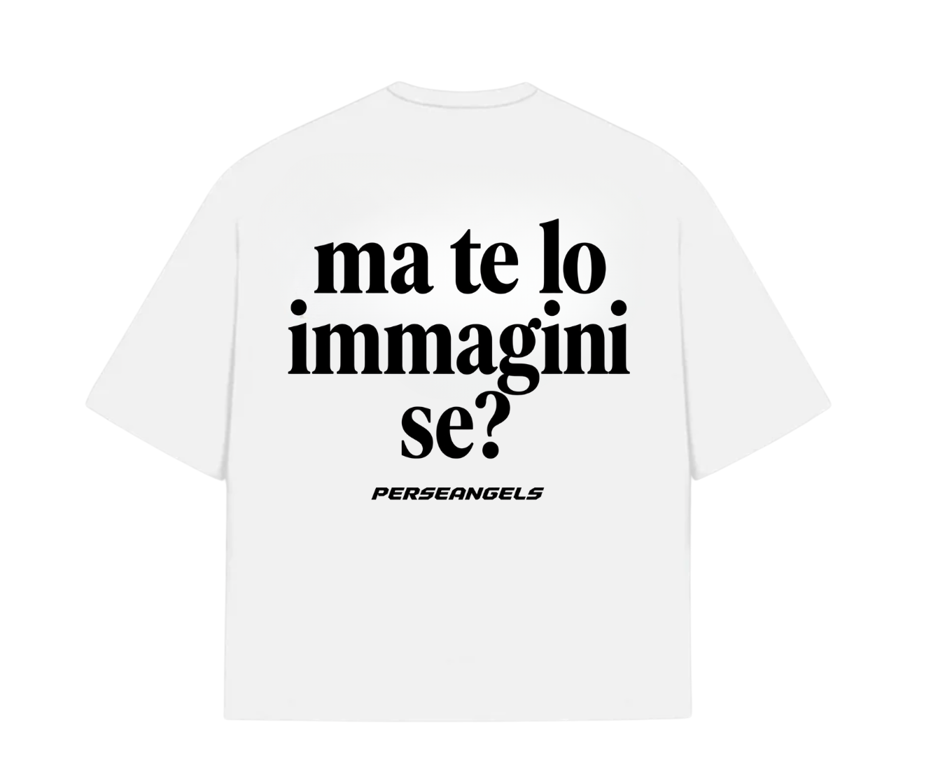 T-Shirt Cropped "TEXT YOU FEEL" MA TE LO IMMAGINI SE? Azure/Red/Yellow/Black