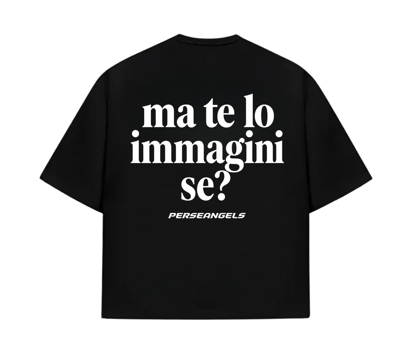 T-Shirt Cropped "TEXT YOU FEEL" MA TE LO IMMAGINI SE? Azure/Red/Yellow/Black
